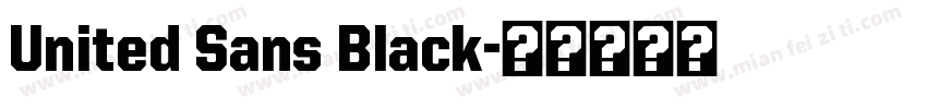 United Sans Black字体转换
